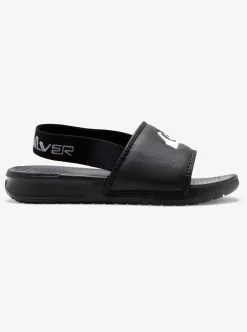 Hot Quiksilver Toddler'S Bright Coast Strapped Sandals Black/White/Black