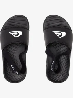 Hot Quiksilver Toddler'S Bright Coast Strapped Sandals Black/White/Black