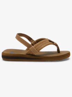 Discount Quiksilver Toddler'S Carver Suede Core Sandals Tan 1