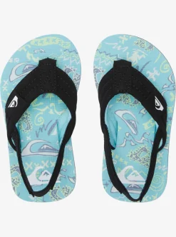 Best Quiksilver Toddler'S Molokai Layback Sandals Blue/Blue/Green