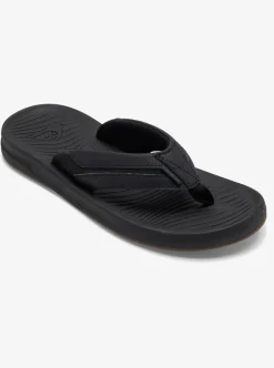 Discount Quiksilver Travel Oasis Sandals Black/Black/Brown