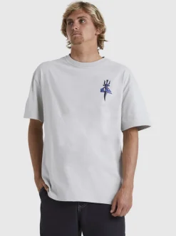 Online Quiksilver Tridagger T-Shirt Gray Violet