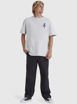 Online Quiksilver Tridagger T-Shirt Gray Violet