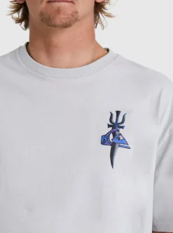 Online Quiksilver Tridagger T-Shirt Gray Violet