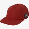 Hot Quiksilver Tride Snapback Hat Red Ochre