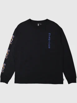 Sale Quiksilver Trident Long Sleeve T-Shirt Black