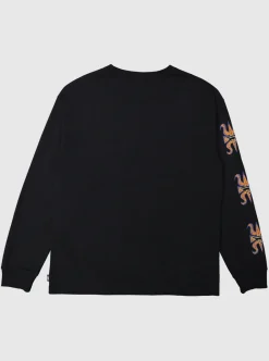 Sale Quiksilver Trident Long Sleeve T-Shirt Black