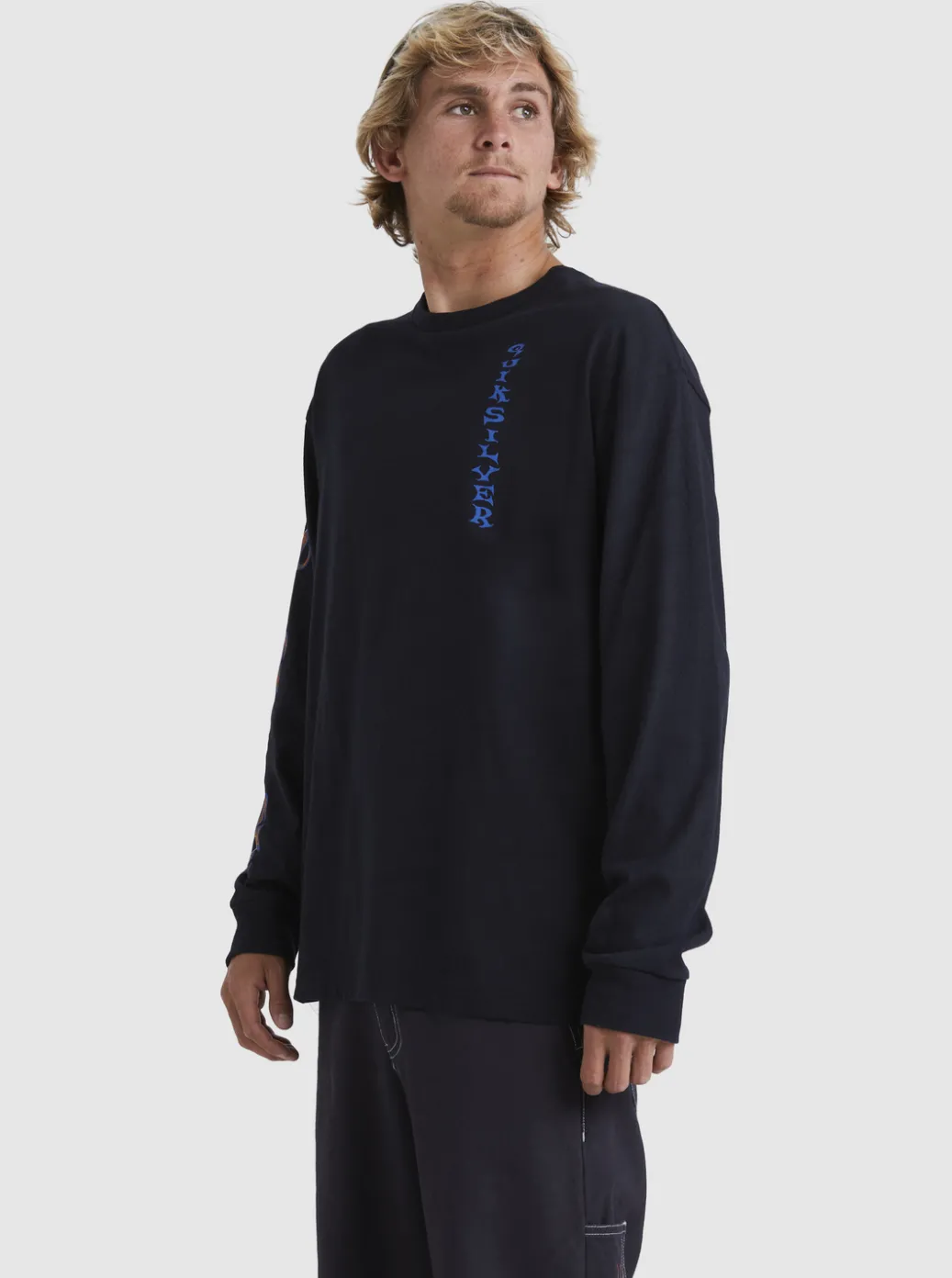 Sale Quiksilver Trident Long Sleeve T-Shirt Black