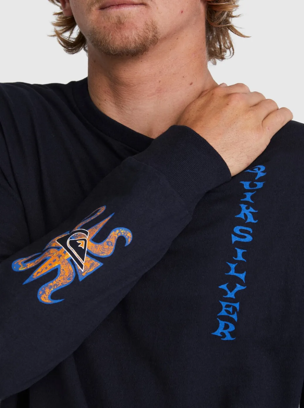 Sale Quiksilver Trident Long Sleeve T-Shirt Black