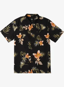 Online Quiksilver Tropical Floral Short Sleeve Woven Shirt Black Tropical Floral Ss