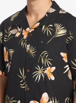 Online Quiksilver Tropical Floral Short Sleeve Woven Shirt Black Tropical Floral Ss