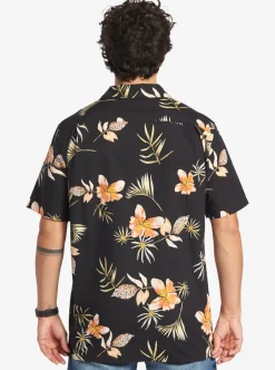 Online Quiksilver Tropical Floral Short Sleeve Woven Shirt Black Tropical Floral Ss