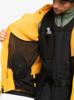 Shop Quiksilver Ultralight Gore-Tex® Technical Snow Jacket Mineral Yellow