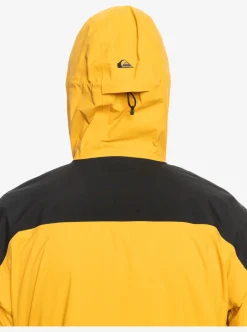 Shop Quiksilver Ultralight Gore-Tex® Technical Snow Jacket Mineral Yellow
