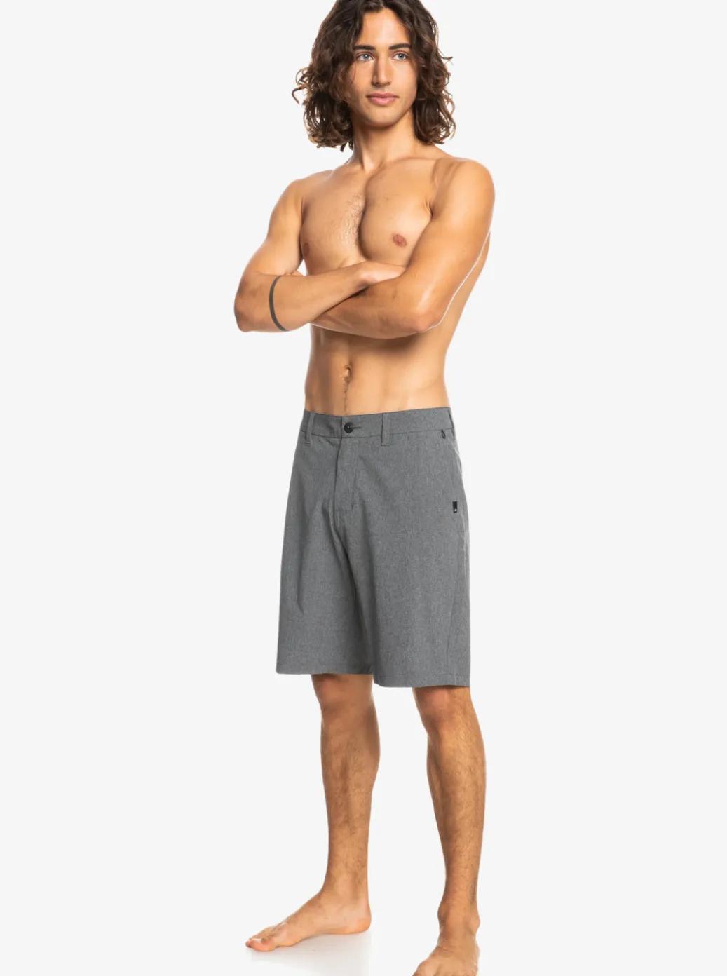 Fashion Quiksilver Union Heather 20" Amphibian Boardshorts For Young Men Black