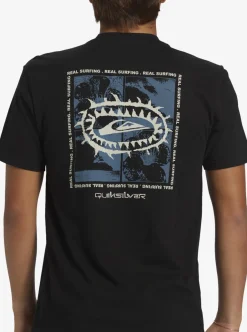 Shop Quiksilver Urban Surfin T-Shirt Black