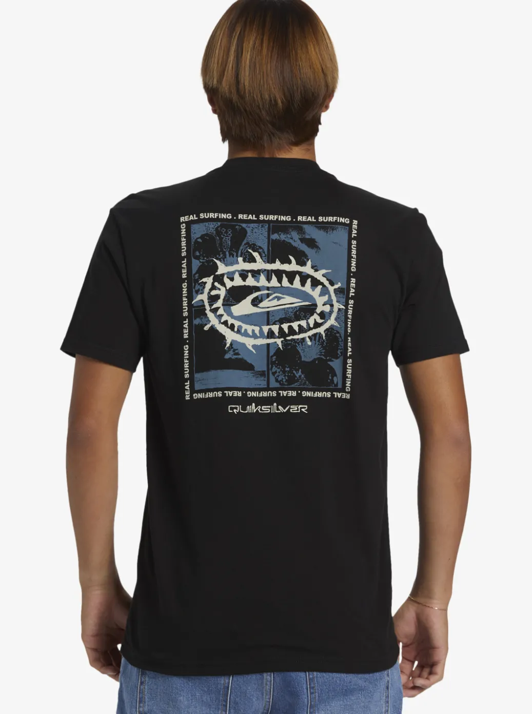 Shop Quiksilver Urban Surfin T-Shirt Black