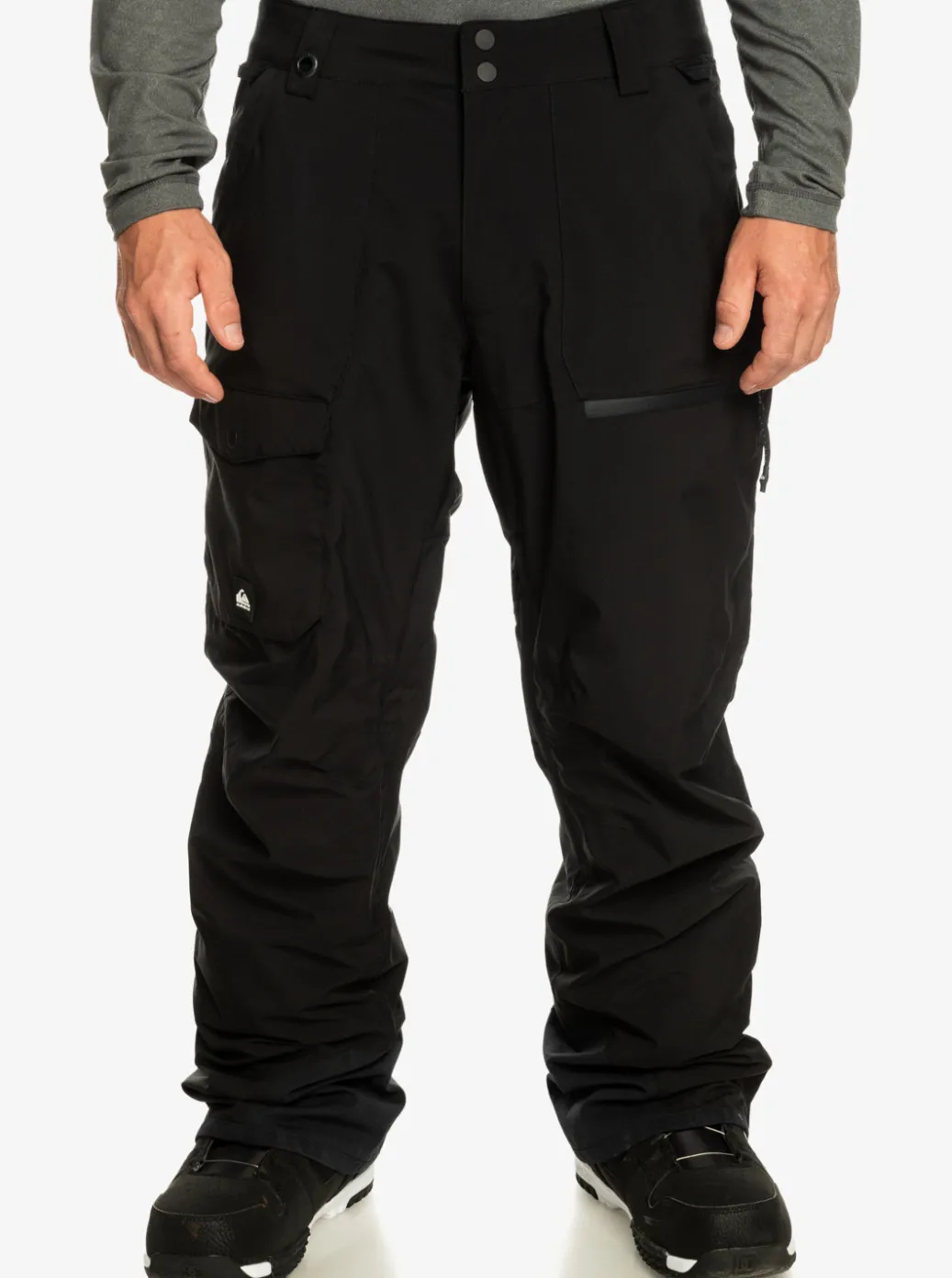 Shop Quiksilver Utility Shell Snow Pants True Black