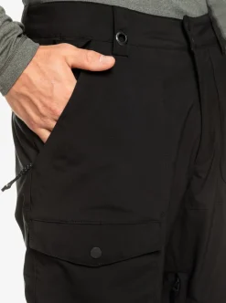 Shop Quiksilver Utility Shell Snow Pants True Black