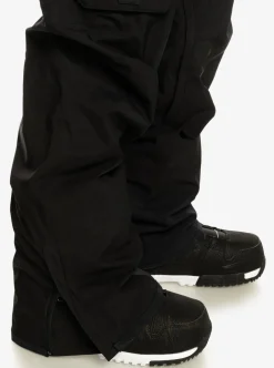 Shop Quiksilver Utility Shell Snow Pants True Black