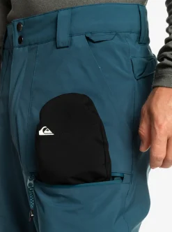 Hot Quiksilver Utility Shell Snow Pants Majolica Blue