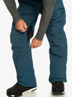 Hot Quiksilver Utility Shell Snow Pants Majolica Blue