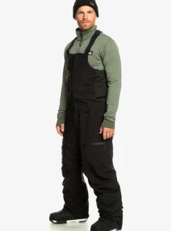Fashion Quiksilver Utility Technical Snow Bib Pants True Black