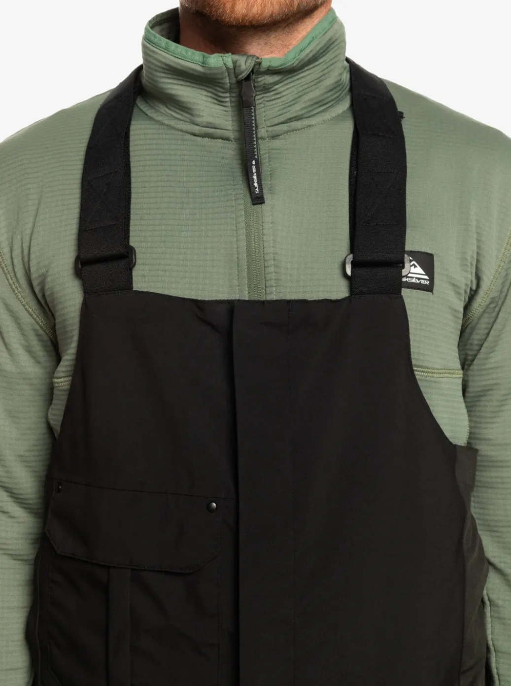 Fashion Quiksilver Utility Technical Snow Bib Pants True Black