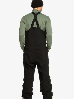 Fashion Quiksilver Utility Technical Snow Bib Pants True Black