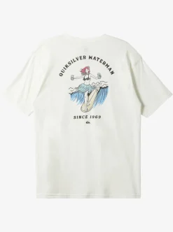 Discount Quiksilver Waterman A Proper Pint T-Shirt Snow White