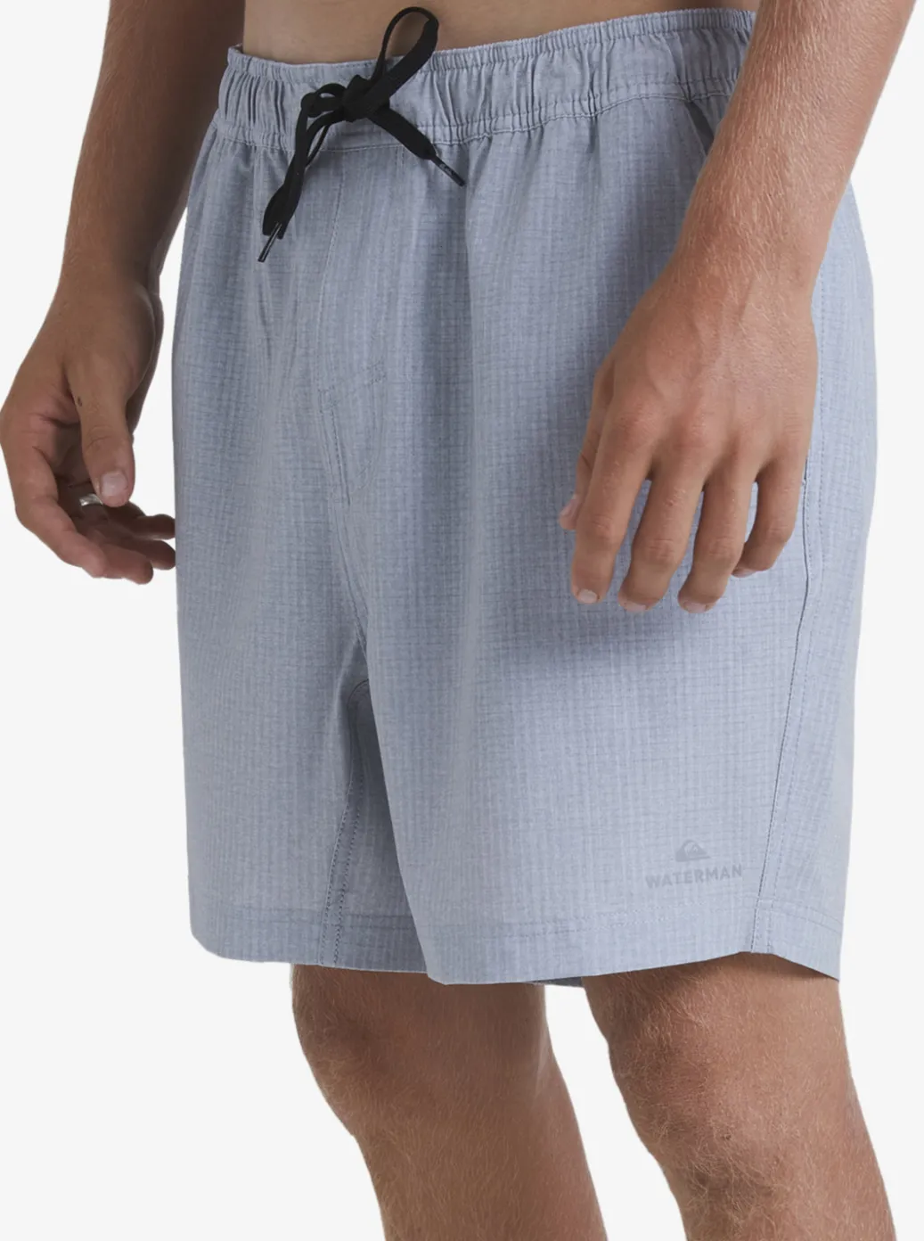 Fashion Quiksilver Waterman After Surf Stretch 20" Amphibian Boardshorts Light Grey Heather