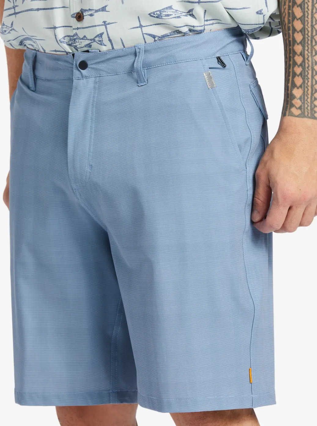 New Quiksilver Waterman Backwater 20" Amphibian Boardshorts Ensign Blue
