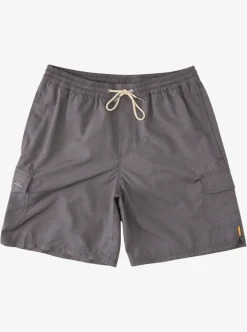 Online Quiksilver Waterman Balance 18" Volleys Dark Grey Heather