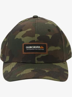 Outlet Quiksilver Waterman Bar Manager Snapback Hat Woodland Camo