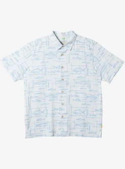 Hot Quiksilver Waterman Bento Woven Shirt Bento White