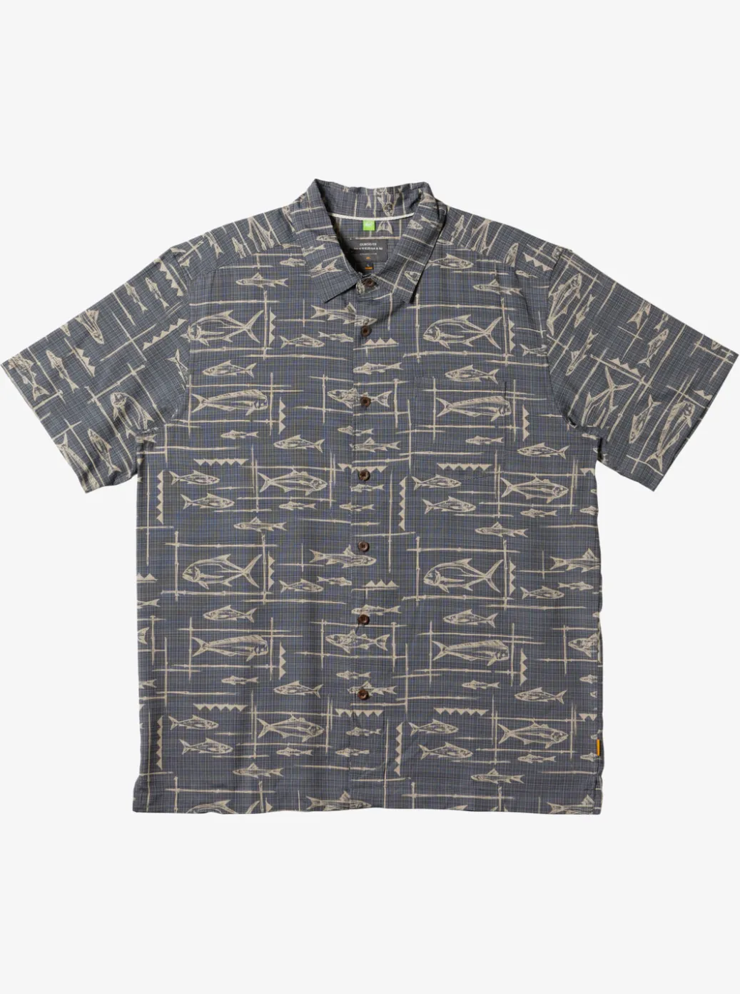 Sale Quiksilver Waterman Bento Woven Shirt Bento Black