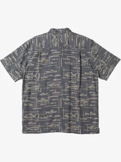 Sale Quiksilver Waterman Bento Woven Shirt Bento Black