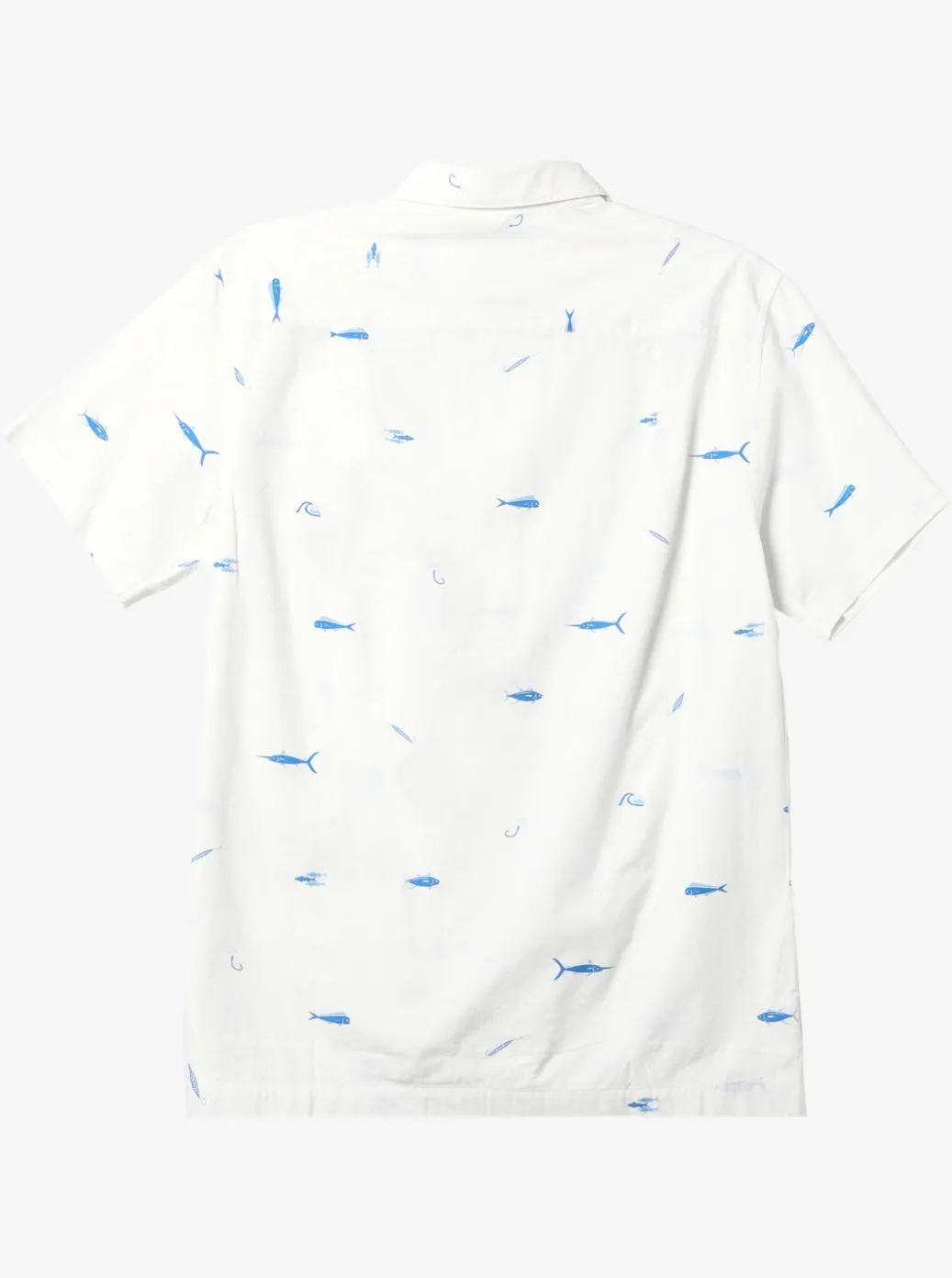 Sale Quiksilver Waterman Big Pond Woven Shirt Big Pond White