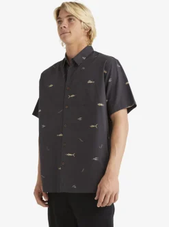Cheap Quiksilver Waterman Big Pond Woven Shirt Big Pond Tarmac