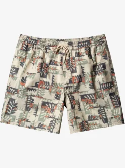 Sale Quiksilver Waterman Canoes Reef 17" Volleys Brown Rice Canoe