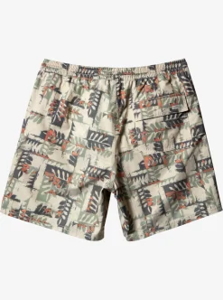 Sale Quiksilver Waterman Canoes Reef 17" Volleys Brown Rice Canoe