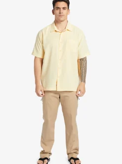 Sale Quiksilver Waterman Centinela Premium Anti-Wrinkle Shirt Double Cream Centinella