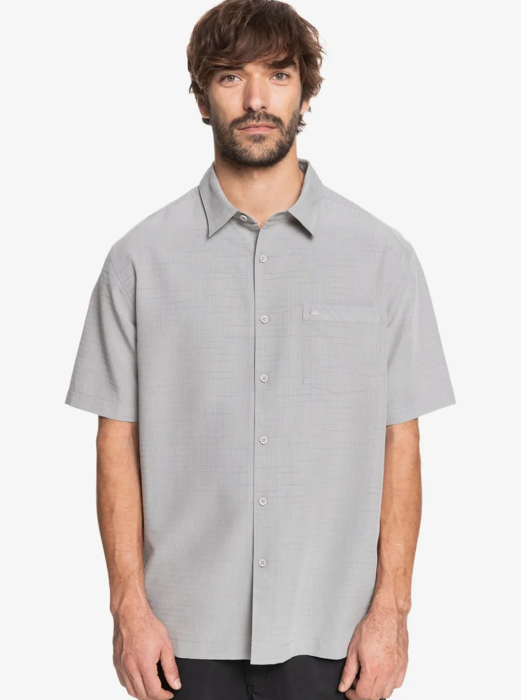 Cheap Quiksilver Waterman Centinela Premium Anti-Wrinkle Shirt Flint Gray Centinella