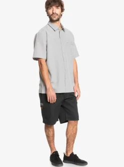 Cheap Quiksilver Waterman Centinela Premium Anti-Wrinkle Shirt Flint Gray Centinella