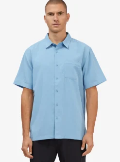 Fashion Quiksilver Waterman Centinela Premium Anti-Wrinkle Shirt Dusk Blue Centinella