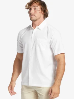 Store Quiksilver Waterman Centinela Premium Anti-Wrinkle Shirt White Centinella