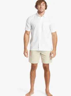 Store Quiksilver Waterman Centinela Premium Anti-Wrinkle Shirt White Centinella
