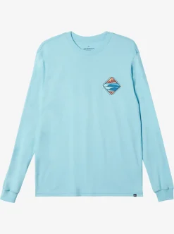 Discount Quiksilver Waterman Cross Chop Long Sleeve Q T-Shirt Gulf Stream