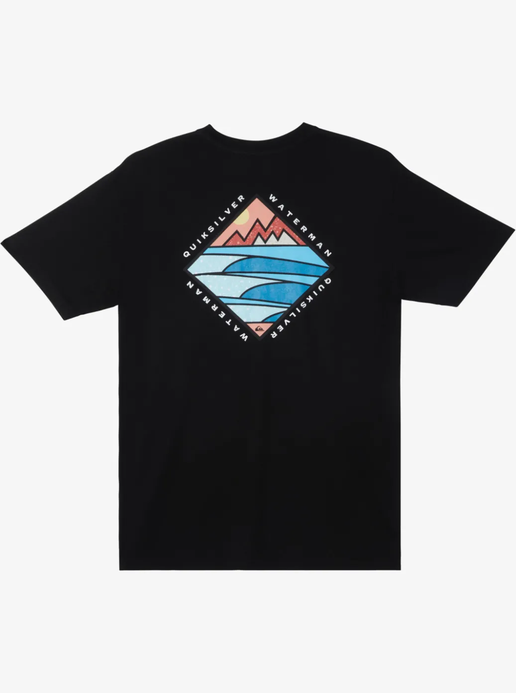 Hot Quiksilver Waterman Cross Chop Qt-Shirt Black