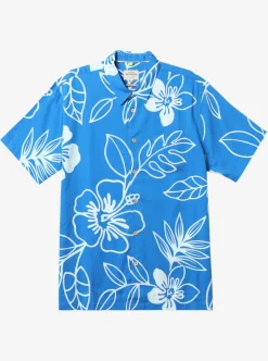 Clearance Quiksilver Waterman Cruise Town Woven Shirt Directoire Blue Cruise Town